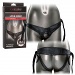 Трусики для страпону Universal Love Rider Platinum Harness, шкірозамінник, чорні