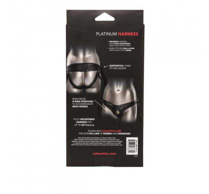 Трусики для страпону Universal Love Rider Platinum Harness, шкірозамінник, чорні