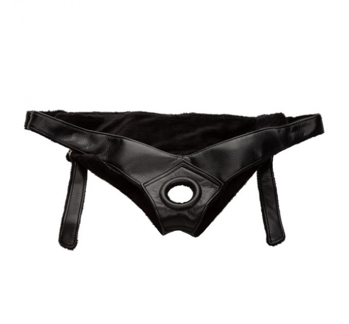 Трусики для страпону Universal Love Rider Platinum Harness, шкірозамінник, чорні