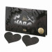 Украшение для грудей Flash - Heart Black Bijoux Indiscrets