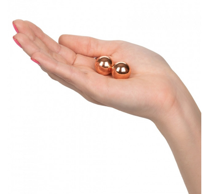 Вагинальные шарики CalExotics Climax Weighted Kegel Balls Nickel-Free - Rose Gold