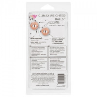 Вагінальні кульки CalExotics Climax Weighted Kegel Balls Nickel-Free - Rose Gold
