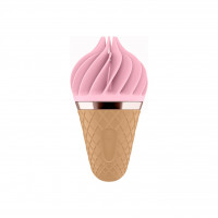 Вібростимулятор для клітора у вигляді Морозива Satisfyer Layons Sweet Temptation, рожевий