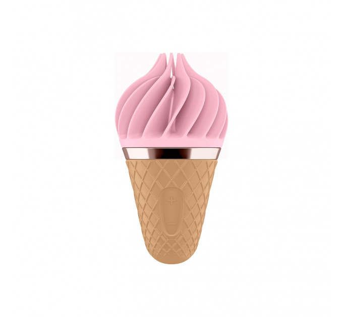Вибростимулятор для клитора в виде Мороженого Satisfyer Layons Sweet Temptation, розовый