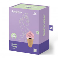 Вібростимулятор для клітора у вигляді Морозива Satisfyer Layons Sweet Temptation, рожевий