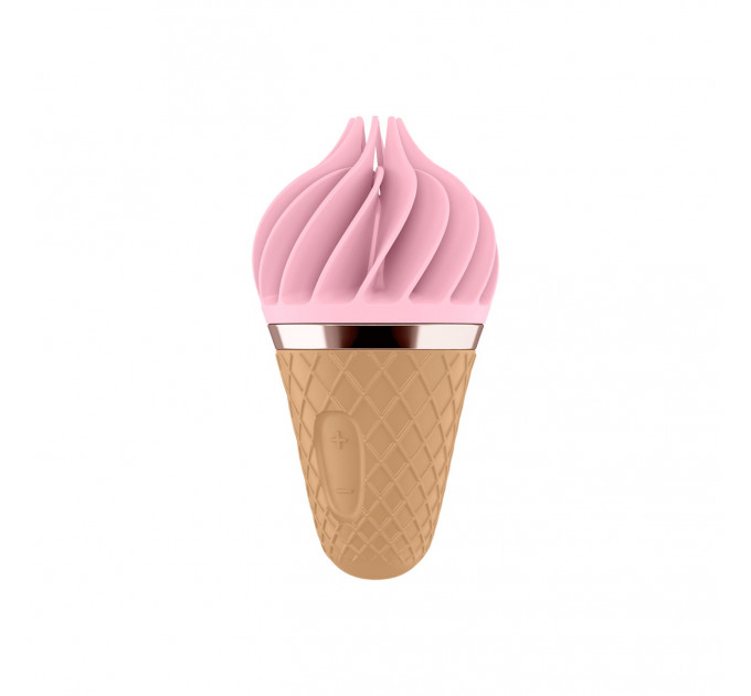 Вибростимулятор для клитора в виде Мороженого Satisfyer Layons Sweet Temptation, розовый