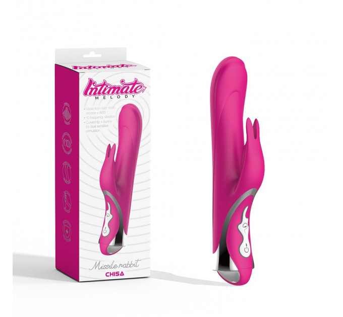 Вибратор кролик с вращением Chisa Intimate Melody Missile Rabit, розовый