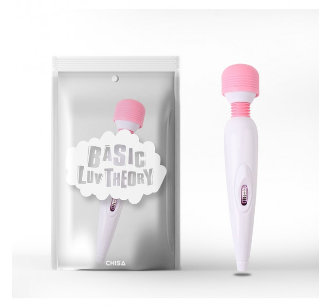 Вибратор микрофон Chisa Basic Luv Theory, бело-розовый