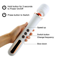 Вібратор-мікрофон чорний Massager Super Powerful USB 10 Function