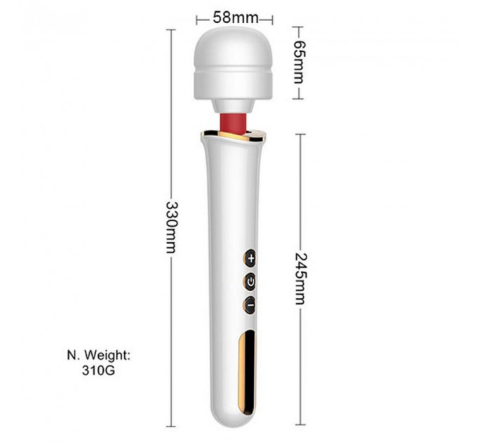 Вибратор-Микрофон черный Massager Super Powerful USB 10 Function