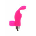 Вибратор на палец с кроликом TOY JOY розовый, 10 х 2.6 см