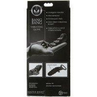 Насадка вібратор на пелець Bang Bang для стимуляції точки G Master Series, чорна