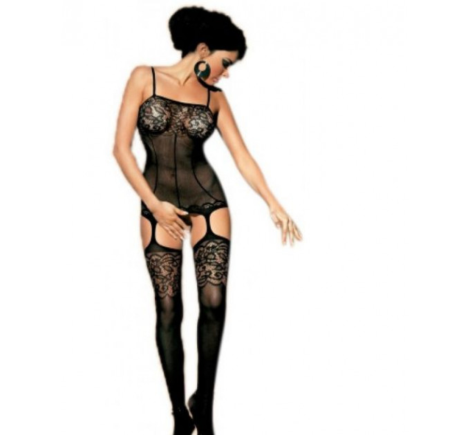 Комбинезон Obsessive BODYSTOCKING F204 черный S/M/L
