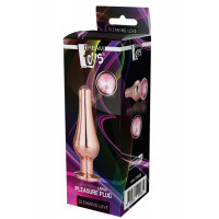 DT21828 анальна пробка конічної форми Dream Toys GLEAMING LOVE ROSE GOLD PLEASURE PLUG L