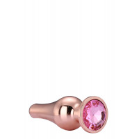 DT21828 анальна пробка конічної форми Dream Toys GLEAMING LOVE ROSE GOLD PLEASURE PLUG L