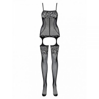 Комбінезон Obsessive BODYSTOCKING F204 чорний S/M/L