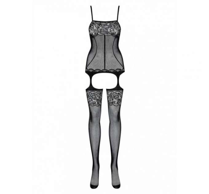 Комбинезон Obsessive BODYSTOCKING F204 черный S/M/L