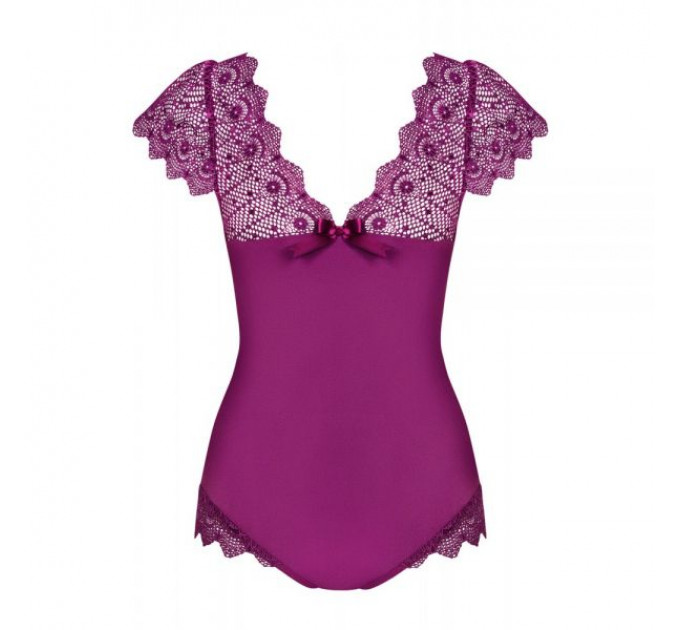 Боди Obsessive Moketta teddy purple S/M
