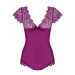 Боди Obsessive Moketta teddy purple S/M