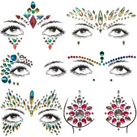 Алмазна наклейка Leg Avenue Jovi face jewels sticker O/S