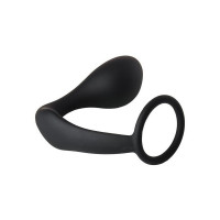 Анальна пробка з еррекційним кільцем FANTASSTIC ANAL PLUG WITH COCKRING BLACK