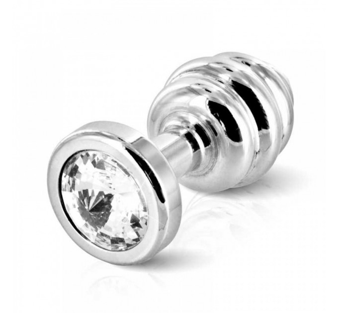 Анальна пробка з каменем Diogol ANNI Ano silver plated 35 мм