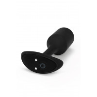 Анальна пробка з вібрацією Snug Plug 2 B-Vibe, силіконова, чорна