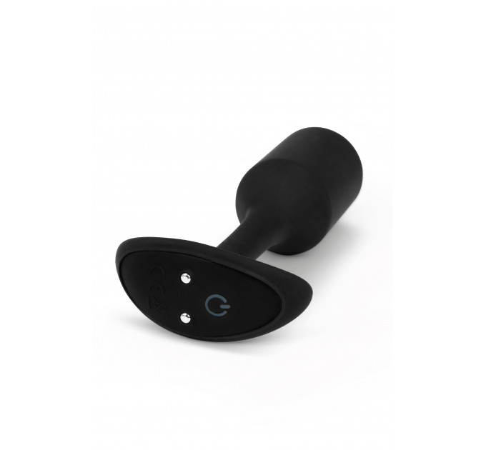 Анальна пробка з вібрацією Snug Plug 2 B-Vibe, силіконова, чорна