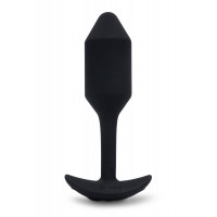 Анальна пробка з вібрацією Snug Plug 2 B-Vibe, силіконова, чорна