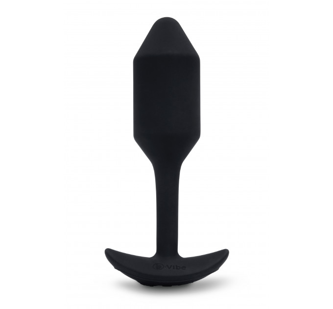 Анальна пробка з вібрацією Snug Plug 2 B-Vibe, силіконова, чорна