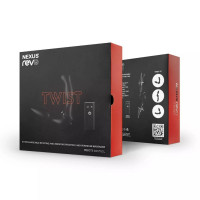 Анальний вібратор із дистанційним пультом Nexus Revo Twist чорний, 9.8 х 4 см