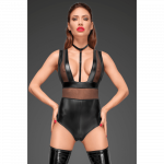 Боди сексуальный из винила F183 Noir Handmade XL