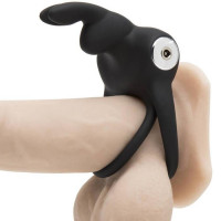 Подвійне ерекційне кільце з вібрацією Happy Rabbit Stimulating Rechargeable Rabbit Cock Ring