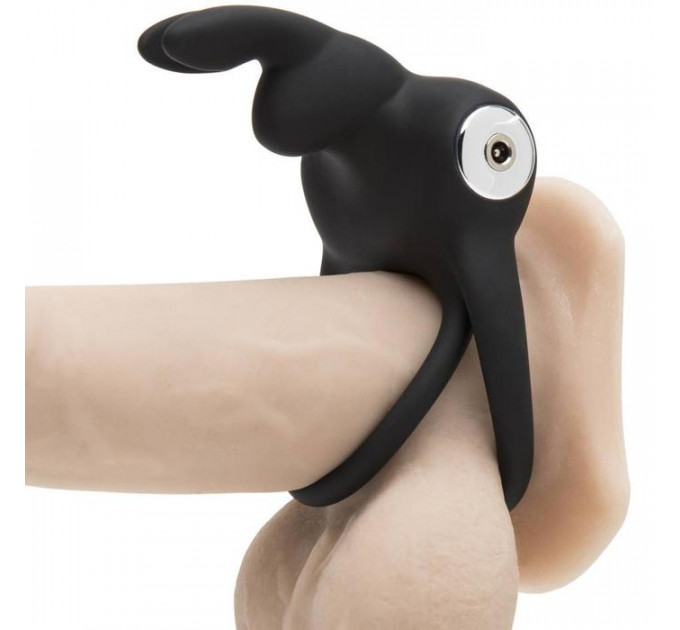 Подвійне ерекційне кільце з вібрацією Happy Rabbit Stimulating Rechargeable Rabbit Cock Ring