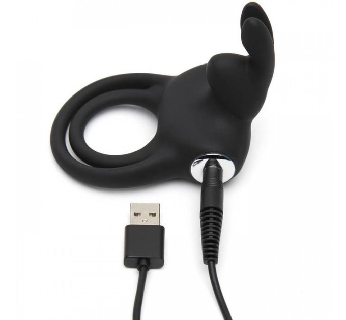 Подвійне ерекційне кільце з вібрацією Happy Rabbit Stimulating Rechargeable Rabbit Cock Ring
