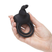 Подвійне ерекційне кільце з вібрацією Happy Rabbit Stimulating Rechargeable Rabbit Cock Ring