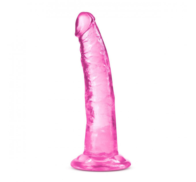 Фаллоимитатор реалистичный на присоске Blush B Yours Plus розовый, 19 х 3.8 см