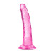 Фаллоимитатор реалистичный на присоске Blush B Yours Plus розовый, 19 х 3.8 см