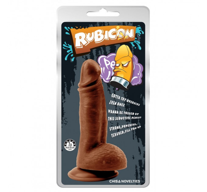 Фаллоимитатор реалистик Chisa Rubicon Mighty Ravage Penis, коричневый 20 см*4.3 см