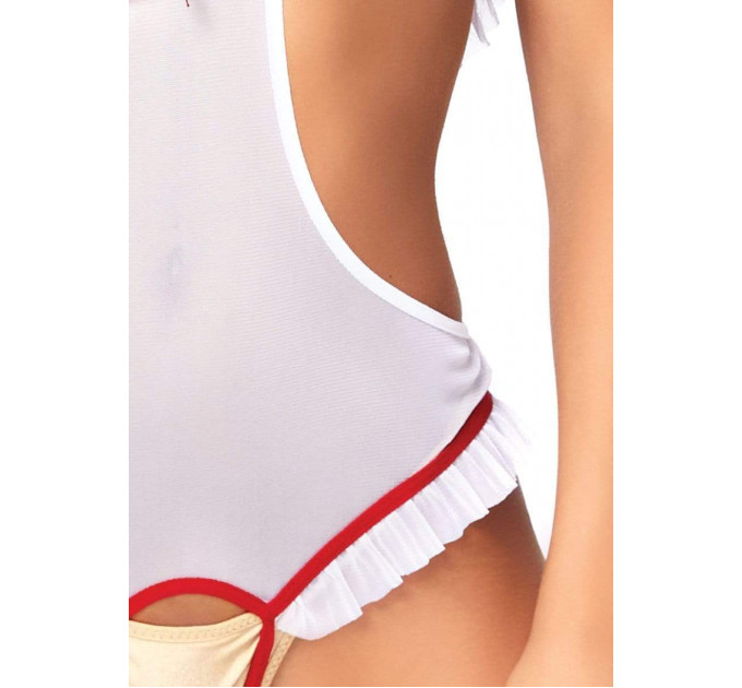 Костюм сексуальної медсестри One Size Naughty Nurse Roleplay Lingerie Set від Leg Avenue