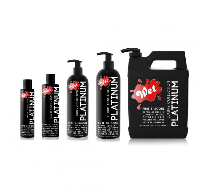 Лубрикант на силиконовой основе WET Platinum One Gallon 3785 мл