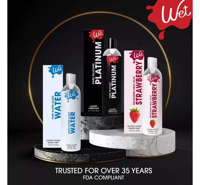 Лубрикант на силиконовой основе Wet Platinum Premium, 118 мл
