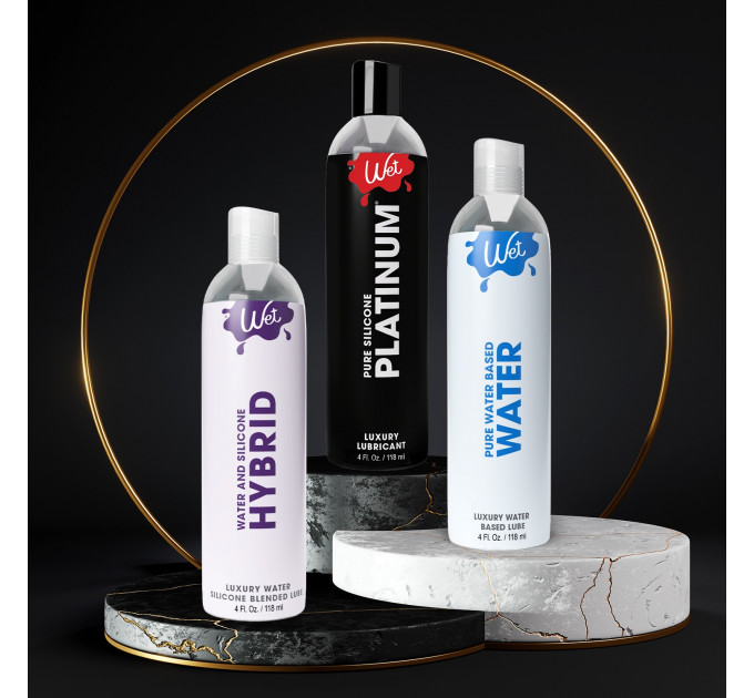 Лубрикант на силиконовой основе Wet Platinum Premium, 118 мл