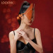 Маска Лисички с отстегивающейся передней частью Lockink, натуральная кожа, коричневая, One Size