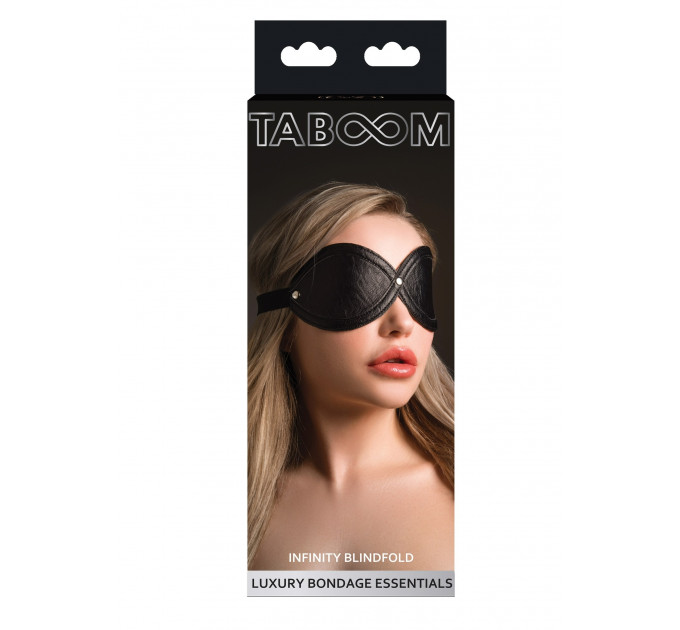 Маска на глаза Infinity Taboom, веганская кожа, черная
