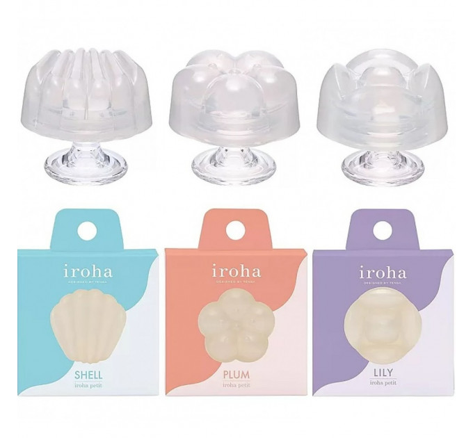 Массажер для клитора рельефный Iroha Petit Plum, белый, 5.3 х 3.5 см