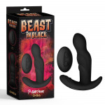 Масажер простати з ротацією Chisa BEAST IN BLACK та дистанційним пультом