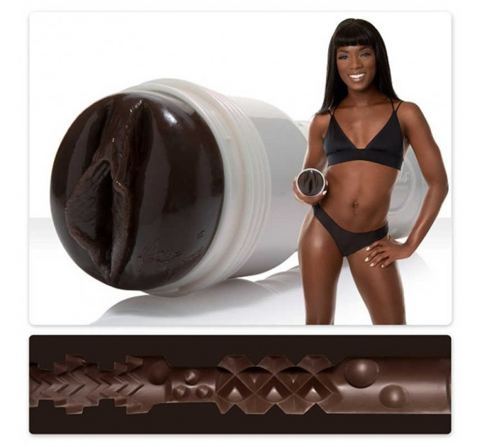 Мастурбатор Вагина в колбе, киберкожа, Fleshlight Ana Fox, коричневый