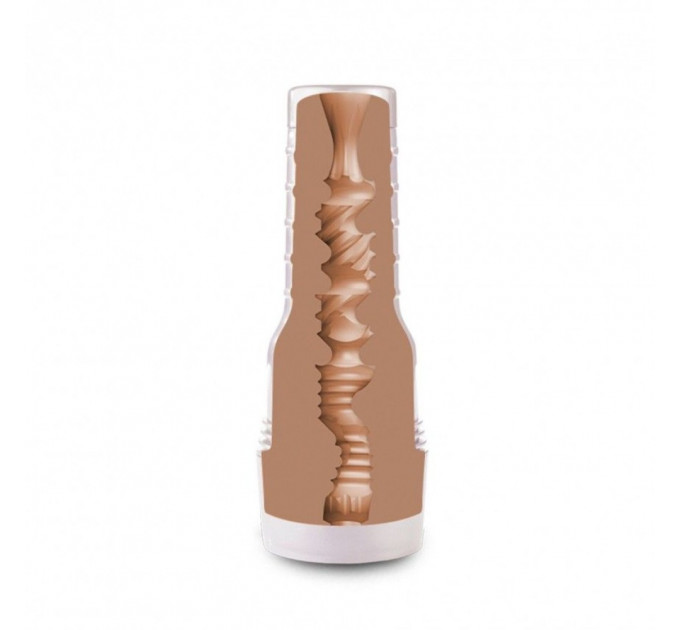Мастурбатор вагина из киберкожи в колбе Fleshlight Girls Eliza Ibarra Ethereal, бежевый