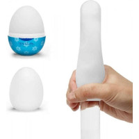 Мастурбатор яйце з рельєфом Tenga Snow Crystal, білий